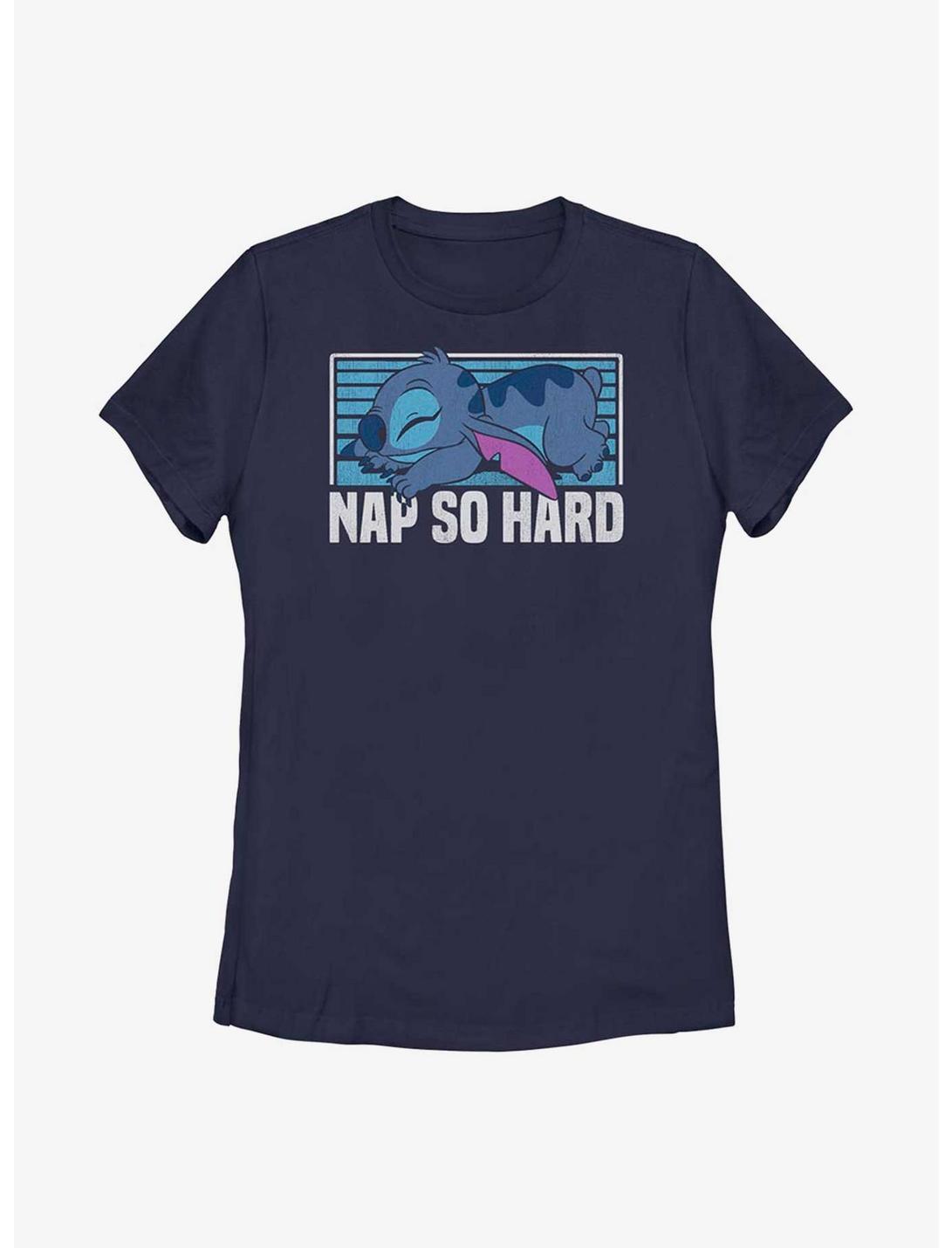 Disney Lilo And Stitch Nap Womens T-Shirt, NAVY, hi-res