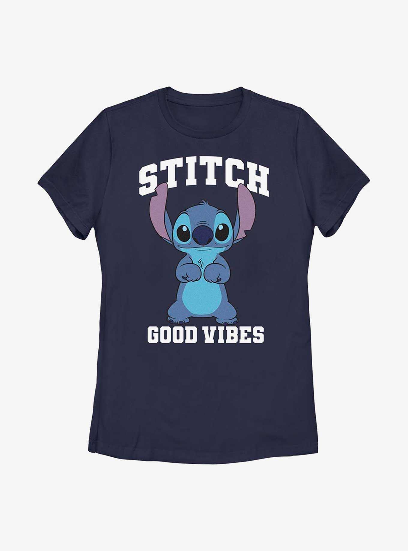 Disney Lilo And Stitch Good Vibes Womens T-Shirt, , hi-res