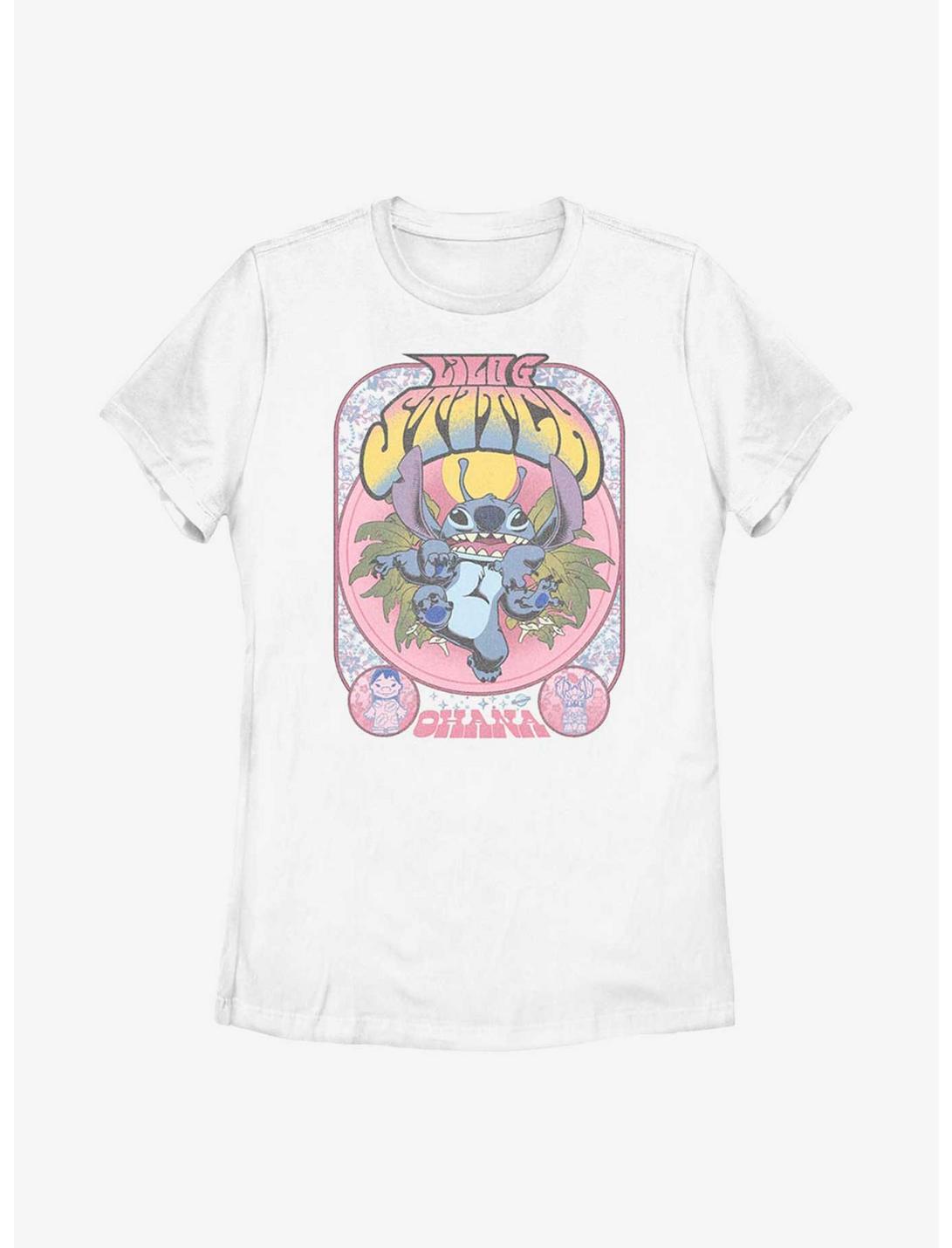 Disney Lilo And Stitch Stitchadelic Gig Womens T-Shirt, WHITE, hi-res