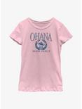 Disney Lilo And Stitch Collegiate Youth Girls T-Shirt, PINK, hi-res