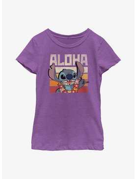 Disney Lilo And Stitch Says Aloha Youth Girls T-Shirt, , hi-res