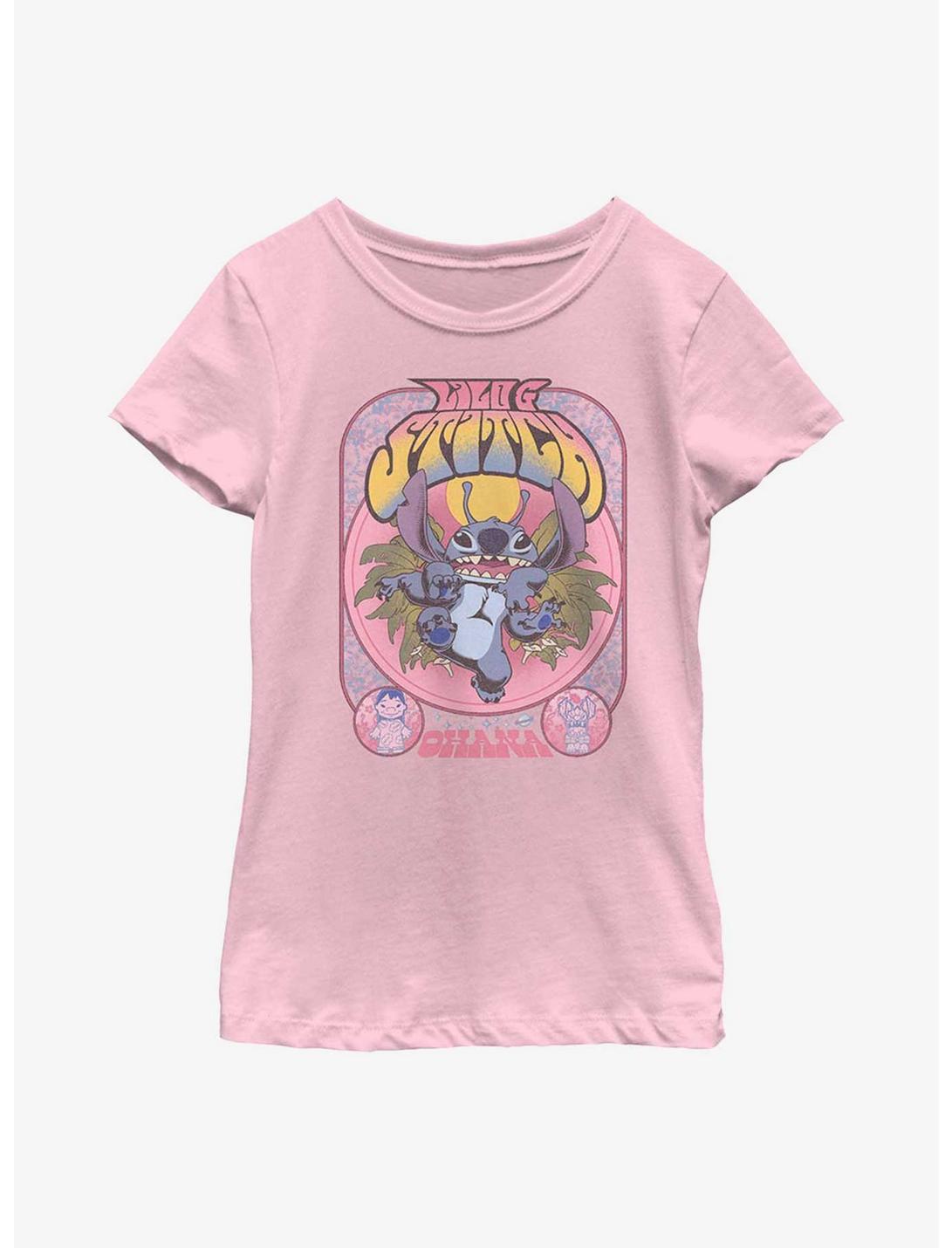 Disney Lilo And Stitch Stitchadelic Gig Youth Girls T-Shirt, PINK, hi-res