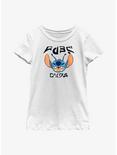 Disney Lilo And Stitch Tiger Crawl Front Youth Girls T-Shirt, WHITE, hi-res