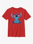 Disney Lilo And Stitch Sunglasses Youth T-Shirt, RED, hi-res