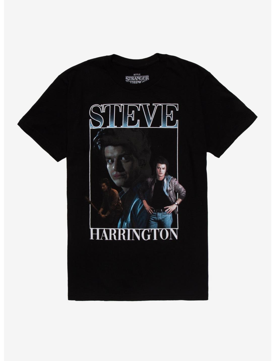 Stranger Things Steve Collage Boyfriend Fit Girls T-Shirt, MULTI, hi-res