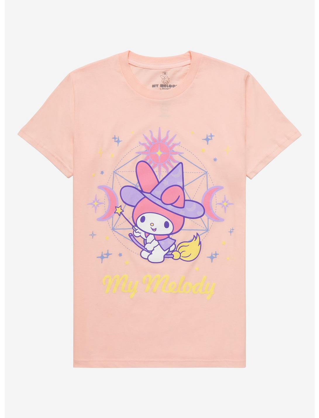 My Melody Pastel Witch Boyfriend Fit Girls T-Shirt, MULTI, hi-res