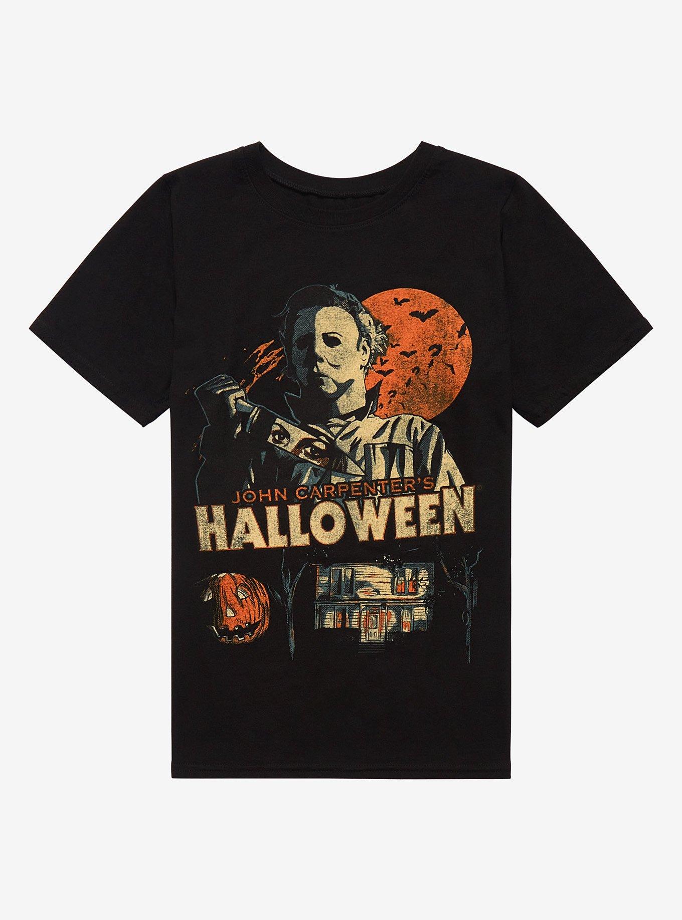 Halloween Vintage Poster Boyfriend Fit Girls T-Shirt