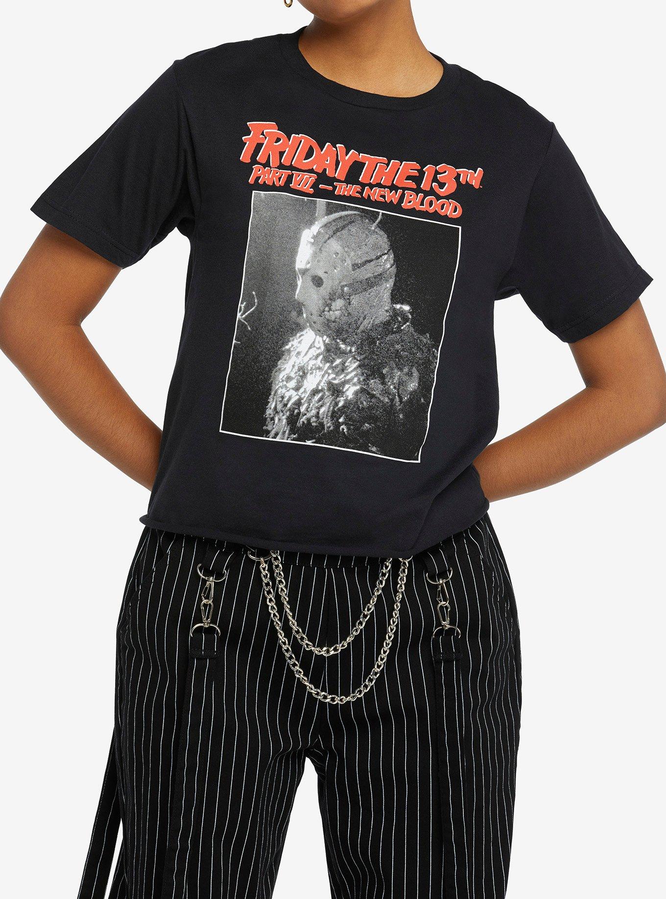 Friday The 13th Part VII: The New Blood Girls Crop T-Shirt, MULTI, hi-res