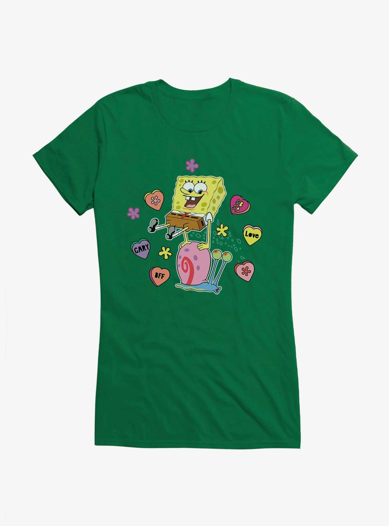 SpongeBob SquarePants Valentine Conversation Hearts Girls T-Shirt, , hi-res