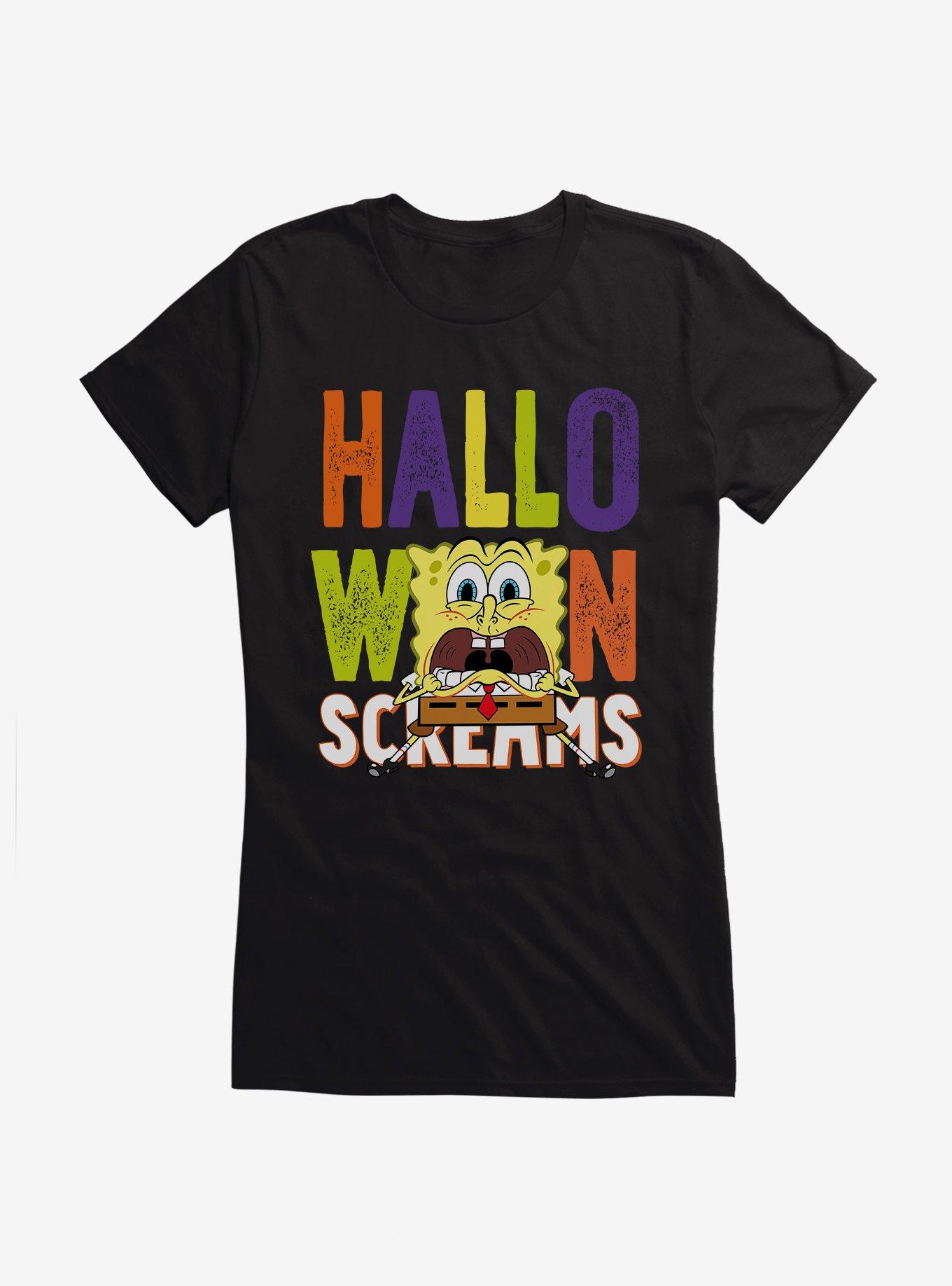 SpongeBob SquarePants Halloween Screams Solo Girls T-Shirt, , hi-res