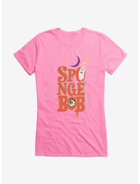 SpongeBob SquarePants Halloween Spooky Font Girls T-Shirt, , hi-res