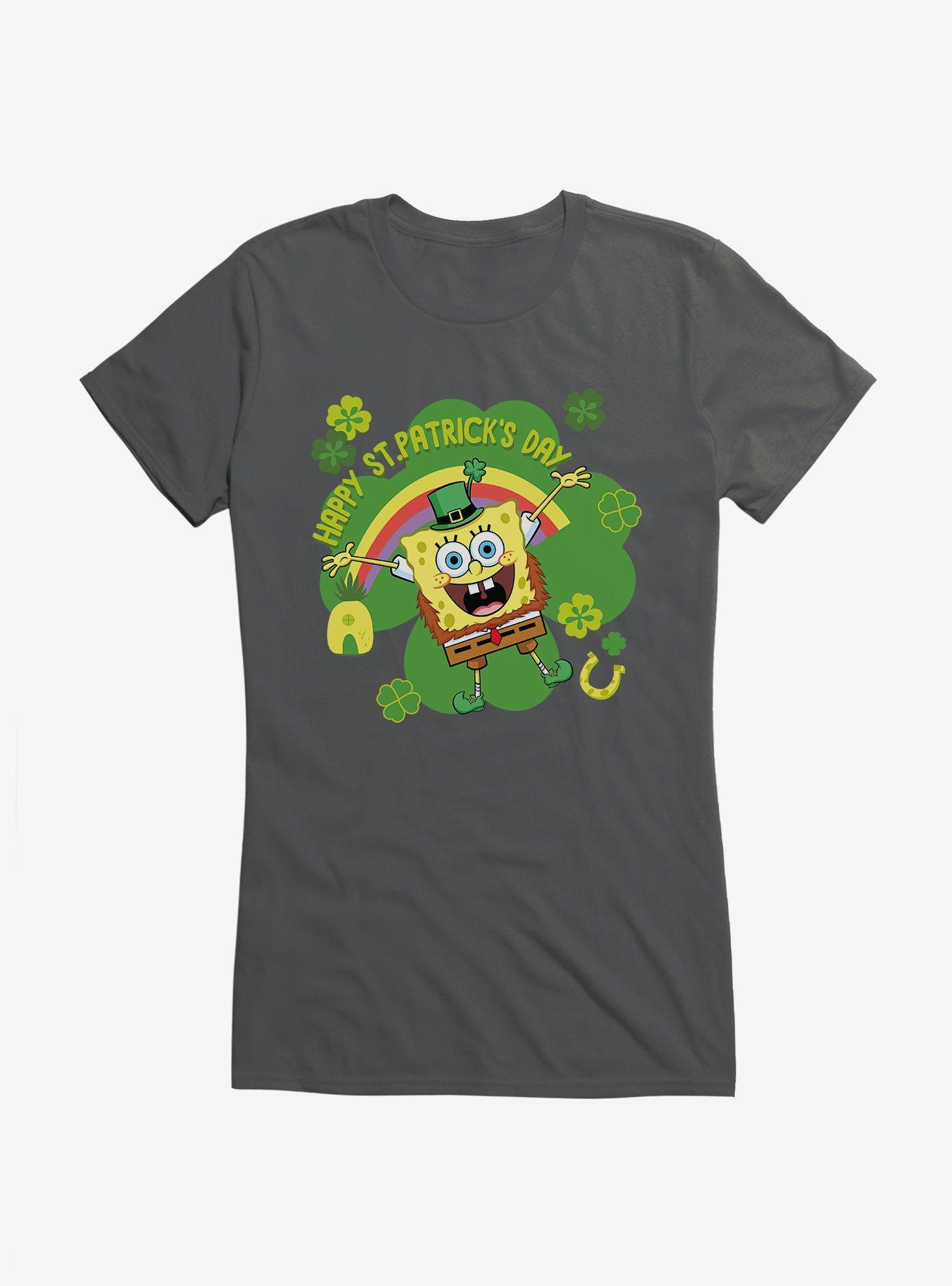SpongeBob SquarePants Happy St. Patrick's Day Girls T-Shirt, , hi-res