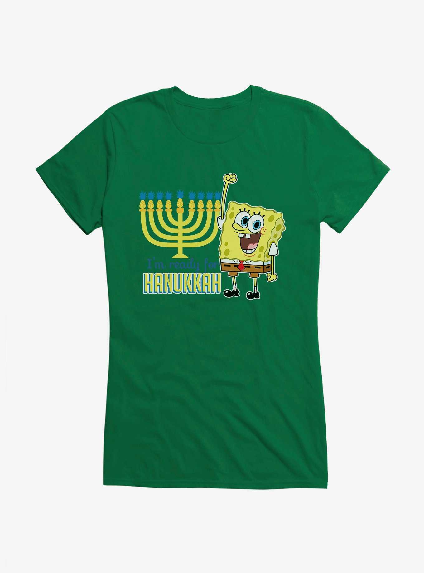 SpongeBob SquarePants I'm Ready For Hanukkah Girls T-Shirt, , hi-res