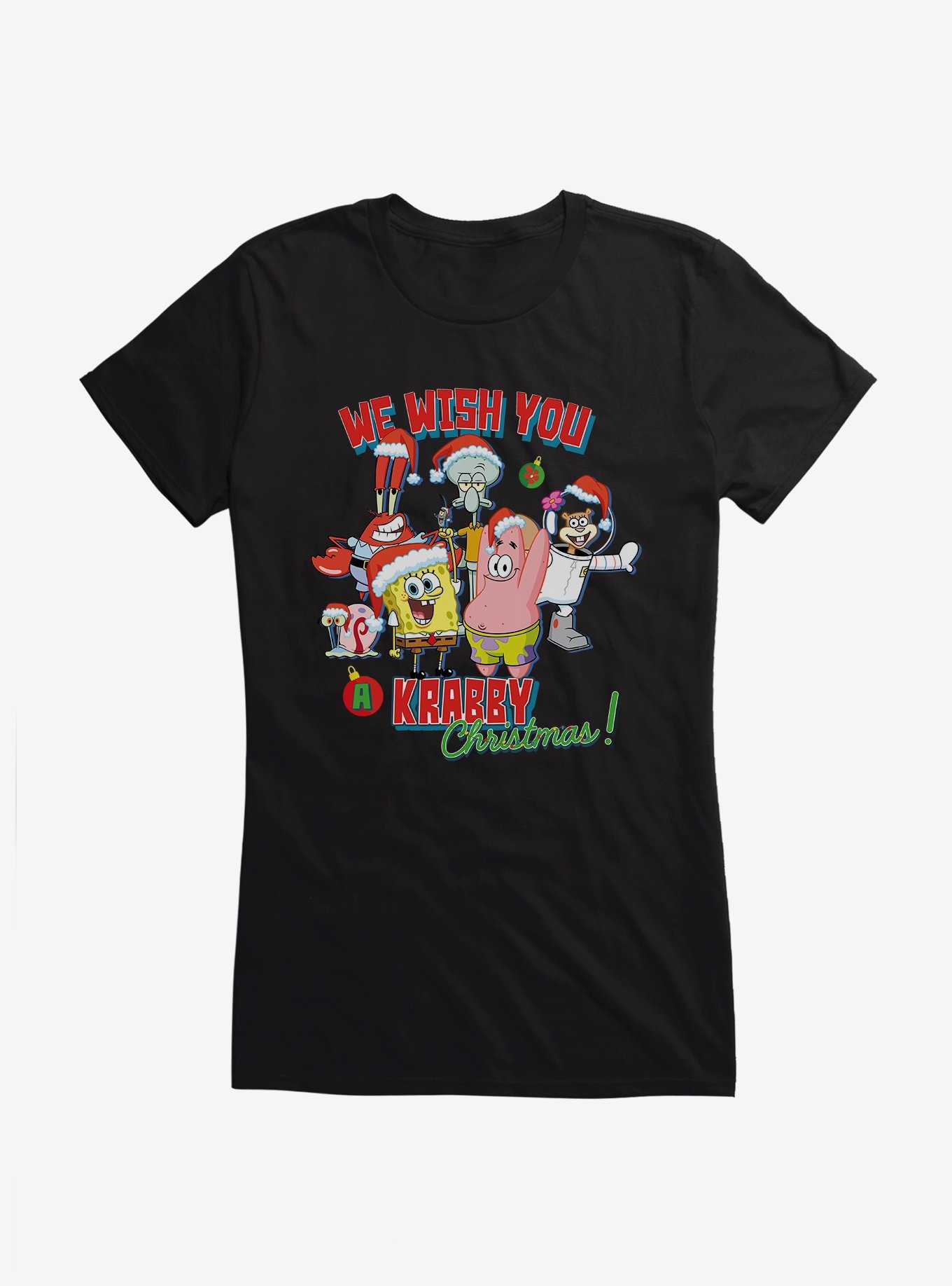 SpongeBob SquarePants Krabby Christmas Girls T-Shirt, , hi-res