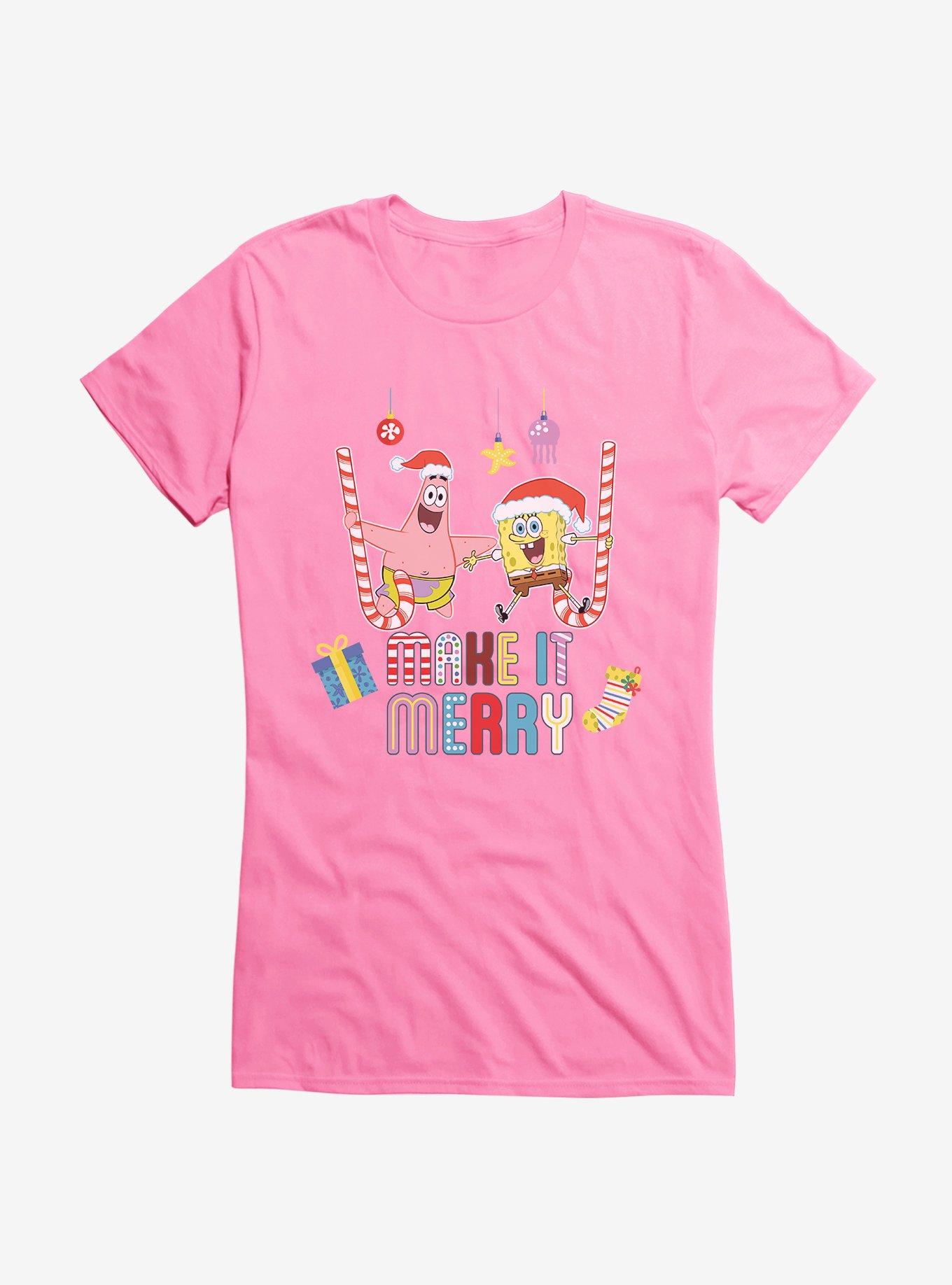 SpongeBob SquarePants Make It Merry Girls T-Shirt, , hi-res