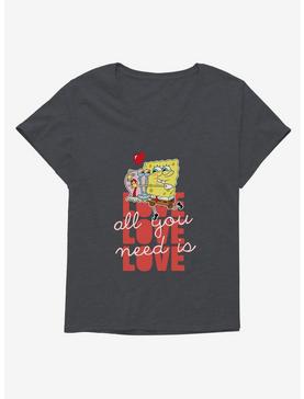 SpongeBob SquarePants All You Need Is Love Girls T-Shirt Plus Size, , hi-res