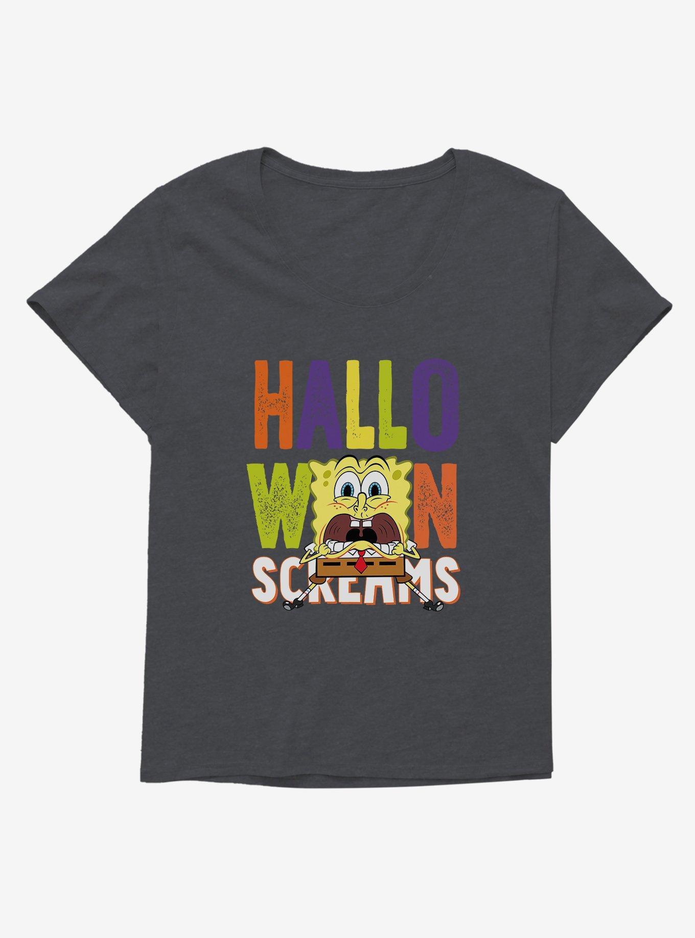 SpongeBob SquarePants Halloween Screams Solo Girls T-Shirt Plus Size, , hi-res