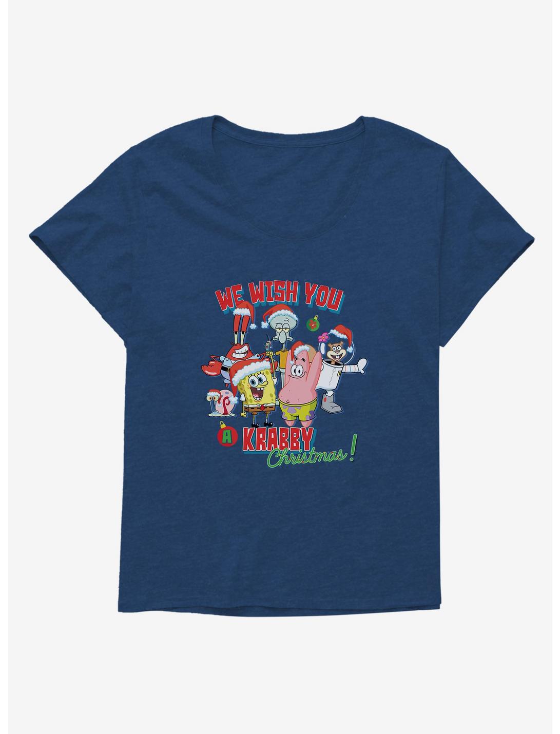 SpongeBob SquarePants Krabby Christmas Girls T-Shirt Plus Size, , hi-res