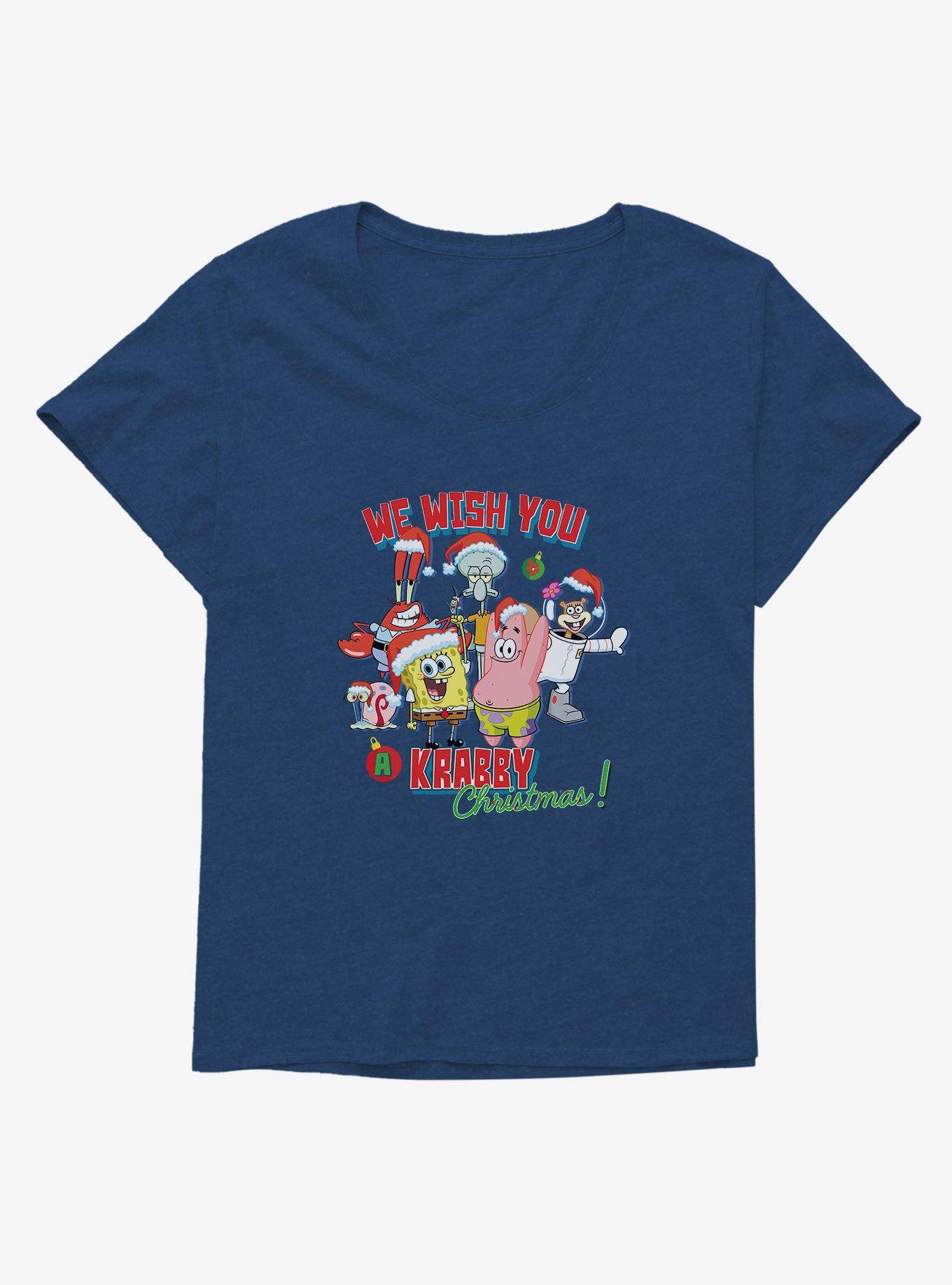 SpongeBob SquarePants Krabby Christmas Girls T-Shirt Plus Size, , hi-res