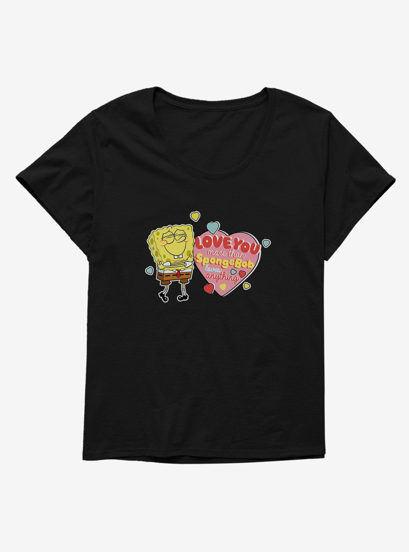SpongeBob SquarePants Love You More Than Girls T-Shirt Plus Size, , hi-res