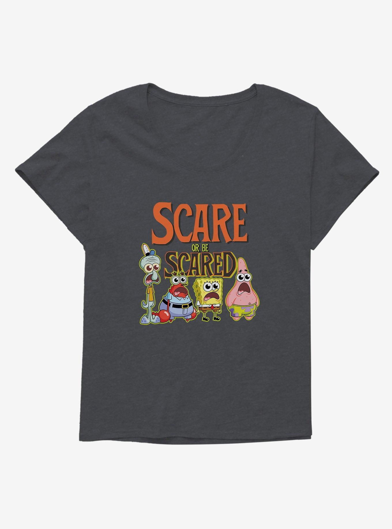 SpongeBob SquarePants Scare Or Be Scared Girls T-Shirt Plus Size, , hi-res
