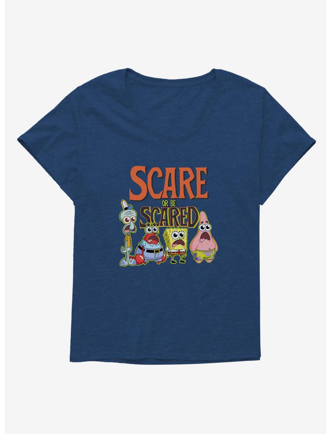 SpongeBob SquarePants Scare Or Be Scared Girls T-Shirt Plus Size, , hi-res