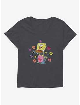 SpongeBob SquarePants Valentine Conversation Hearts Girls T-Shirt Plus Size, , hi-res