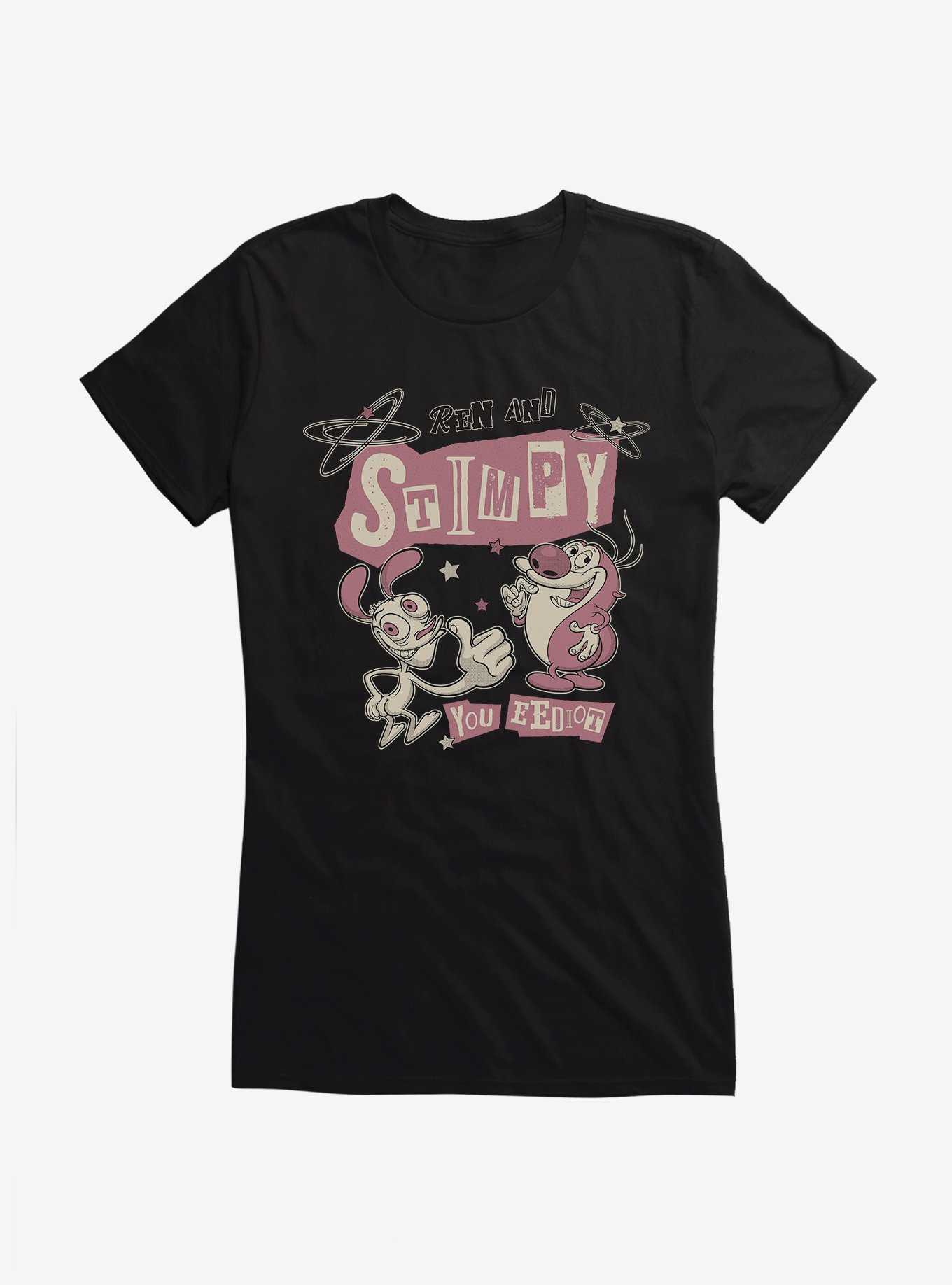 The Ren & Stimpy Show You Eediot Girls T-Shirt, , hi-res