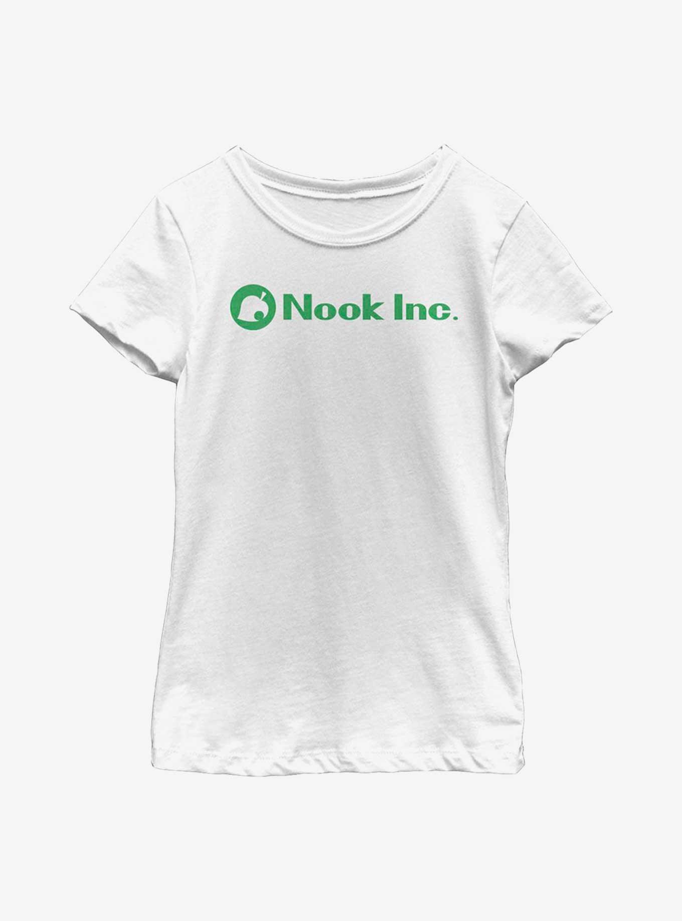 Nintendo Animal Crossing Nook Inc. Label Youth Girl T-Shirt, , hi-res