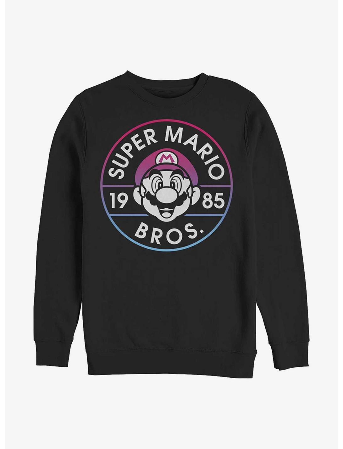 Nintendo Super Mario Bros 1985 Flashback Sweatshirt, BLACK, hi-res
