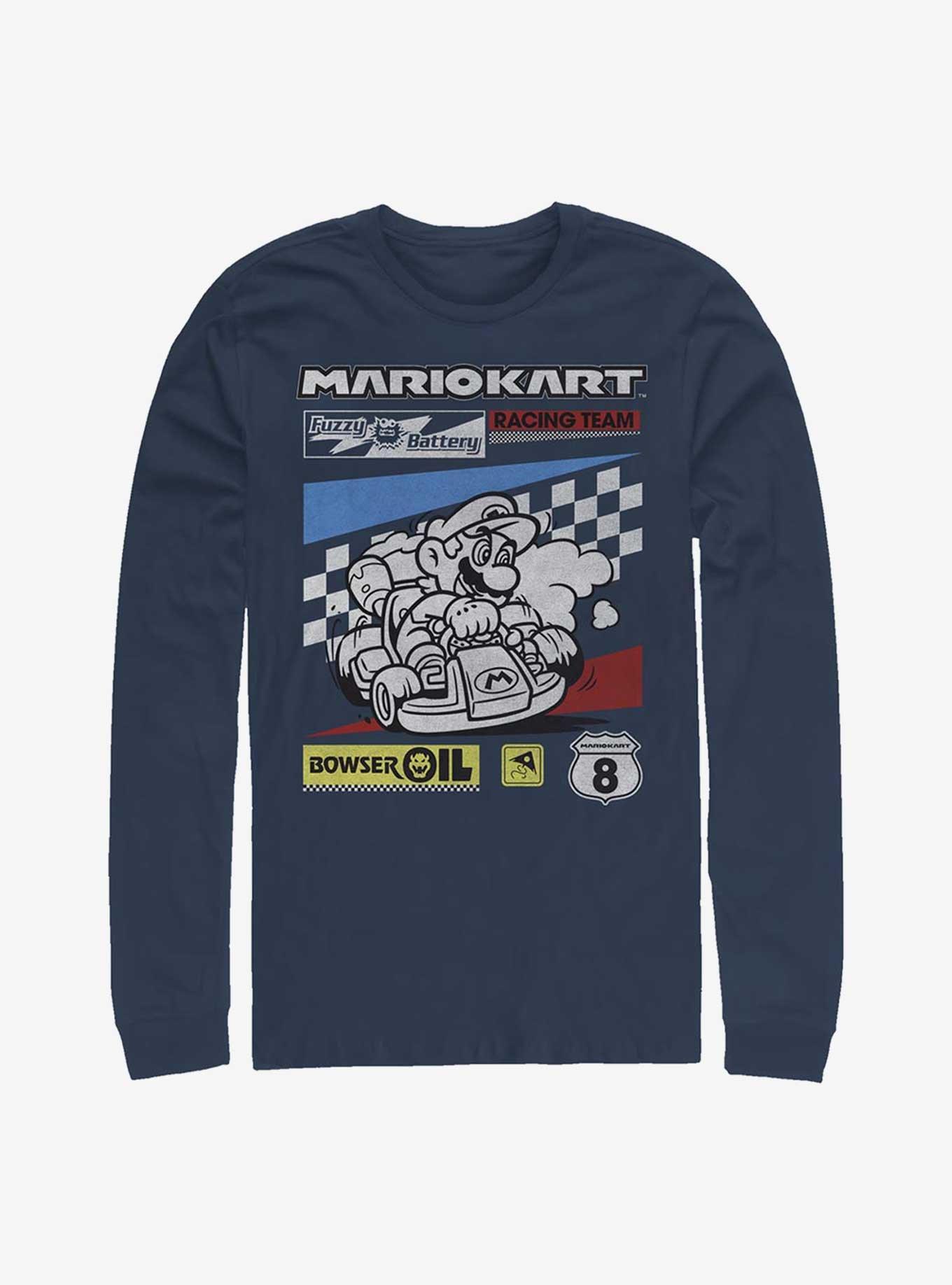 Nintendo Mario Kart Racing Team Long Sleeve T-Shirt, , hi-res