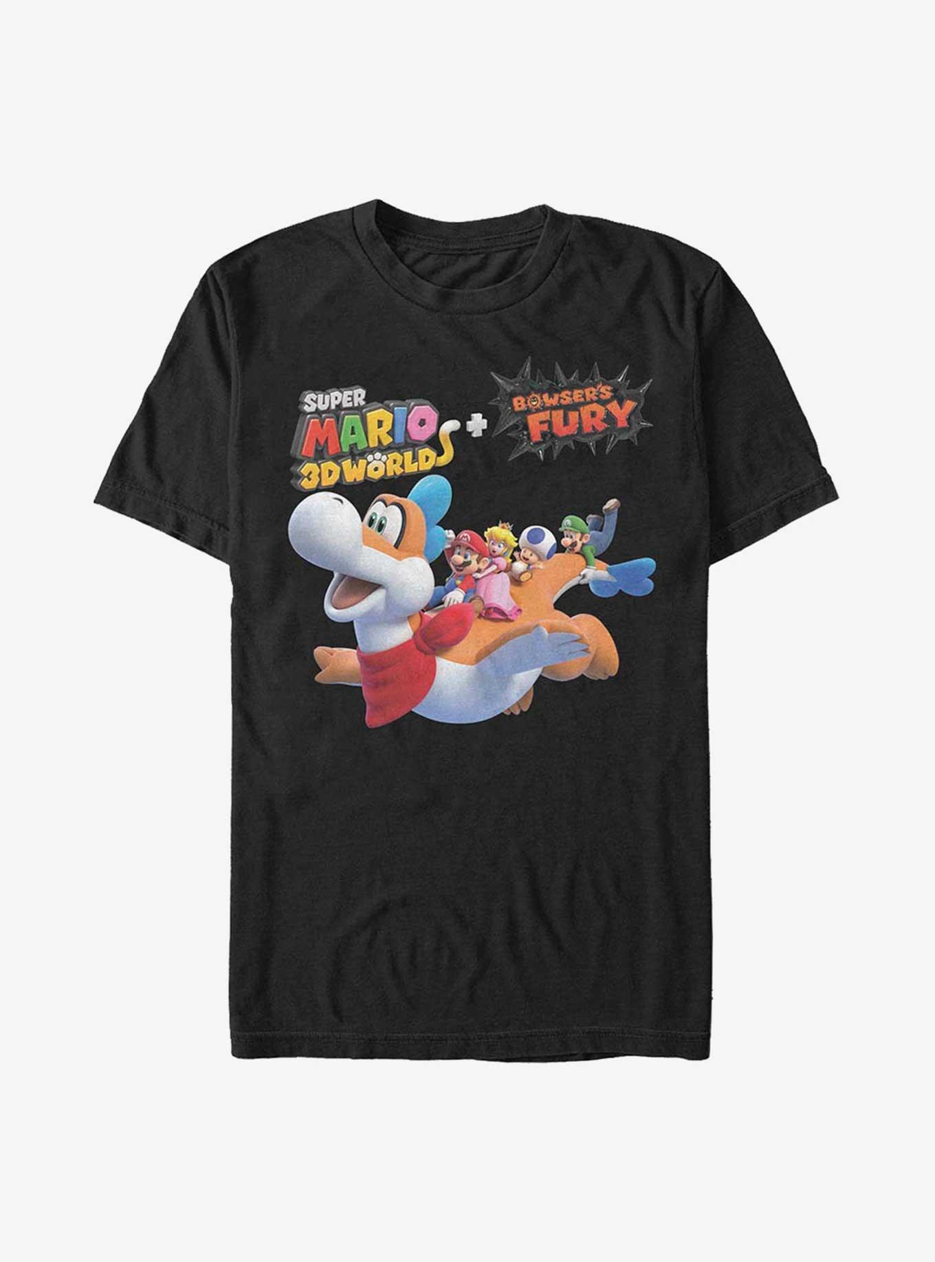 Nintendo Super Mario 3D World Bowser's Fury Fly Through T-Shirt, , hi-res