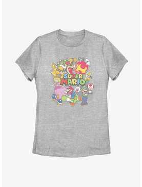 Nintendo Super Mario Color Collage Womens T-Shirt, , hi-res