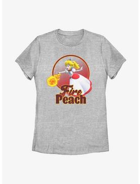 Nintendo Super Mario Bros Fire Peach Womens T-Shirt, , hi-res