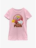 Nintendo Super Mario Bros Fire Peach Youth Girl T-Shirt, PINK, hi-res