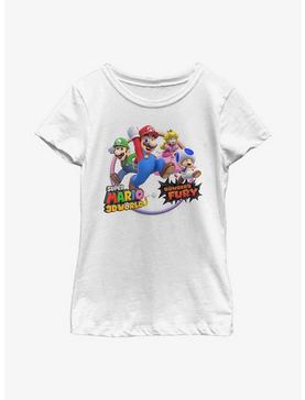 Nintendo Super Mario 3D World Bowser's Fury Group Youth Girl T-Shirt, , hi-res