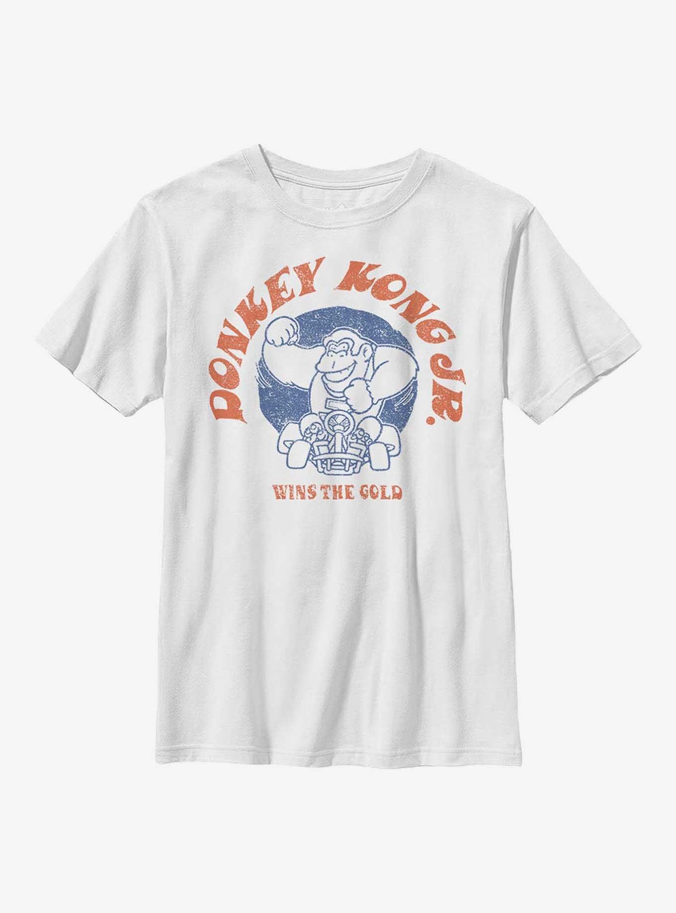 Nintendo Mario Kart Donkey Kong Jr. Wins Gold Youth T-Shirt, , hi-res