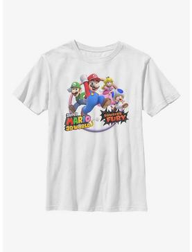 Nintendo Super Mario 3D World Bowser's Fury Group Youth T-Shirt, , hi-res