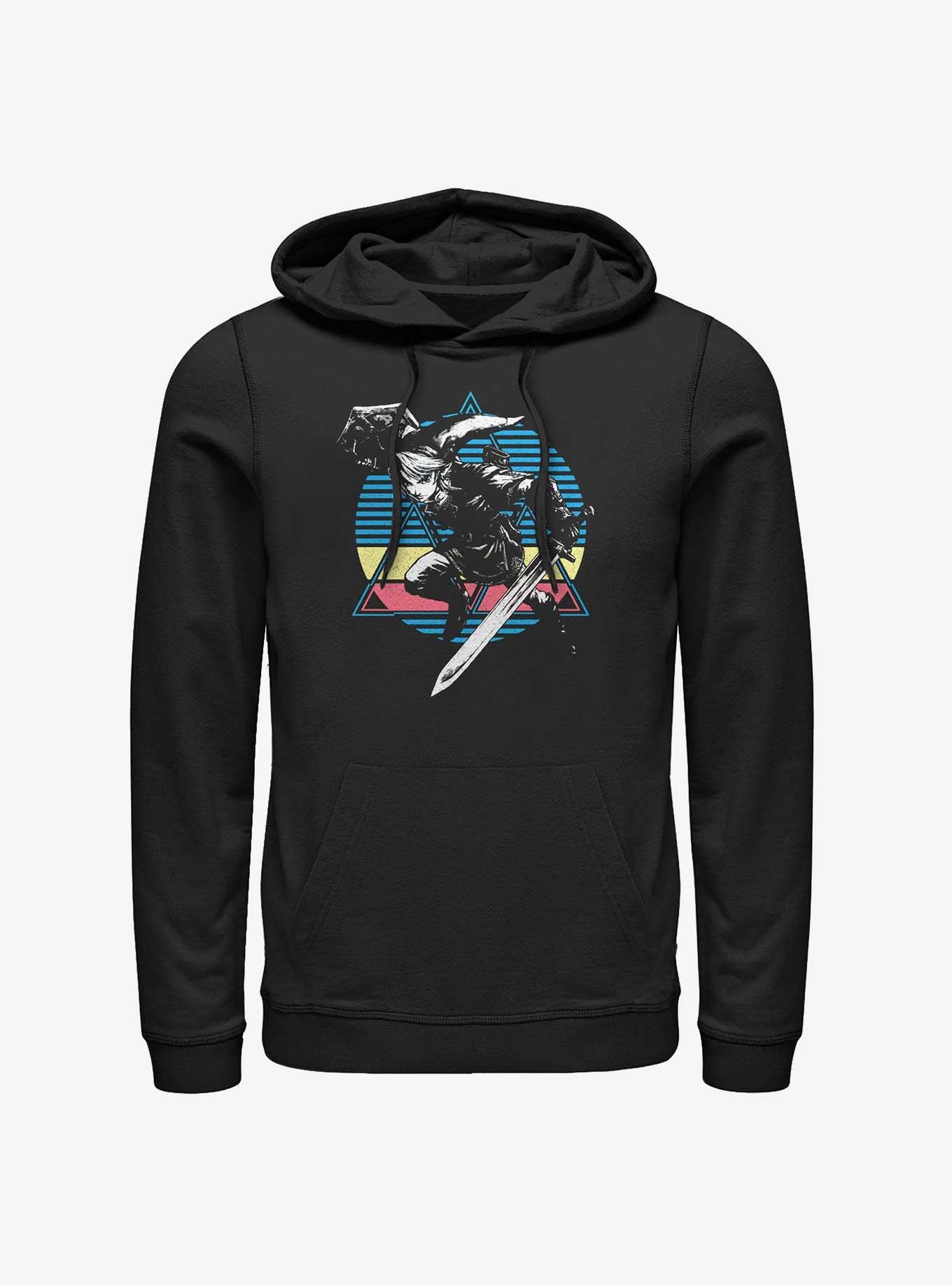 Nintendo The Legend Of Zelda Link Retro Hoodie, BLACK, hi-res