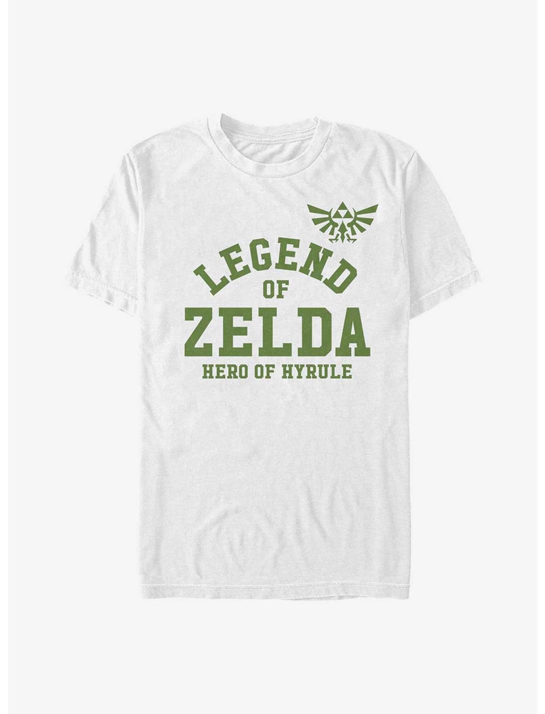 Nintendo The Legend Of Zelda Collegiate T-Shirt, WHITE, hi-res