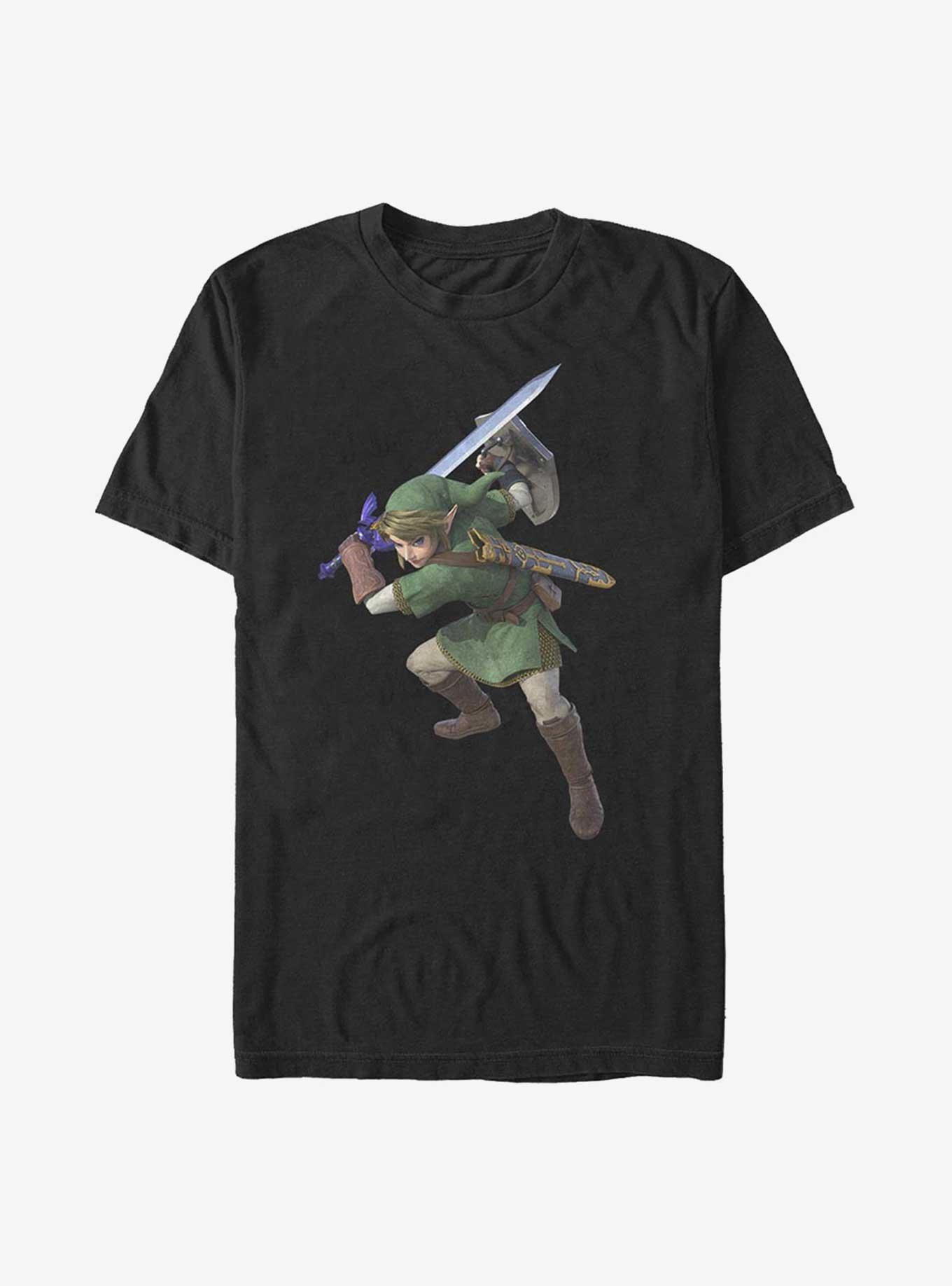 Nintendo The Legend Of Zelda Link Ready T-Shirt, BLACK, hi-res