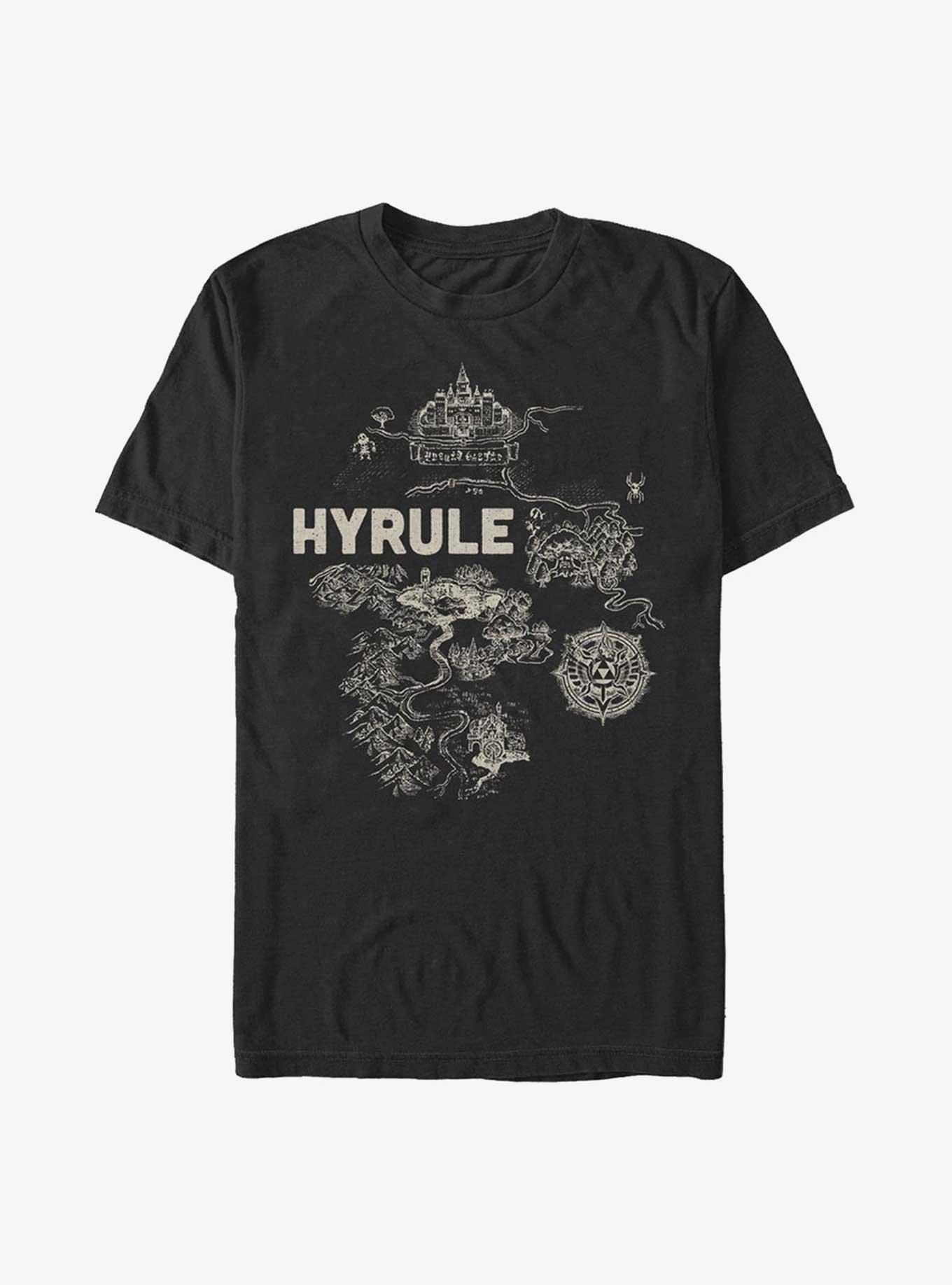 Nintendo The Legend Of Zelda Hyrule Regional Map T-Shirt, , hi-res