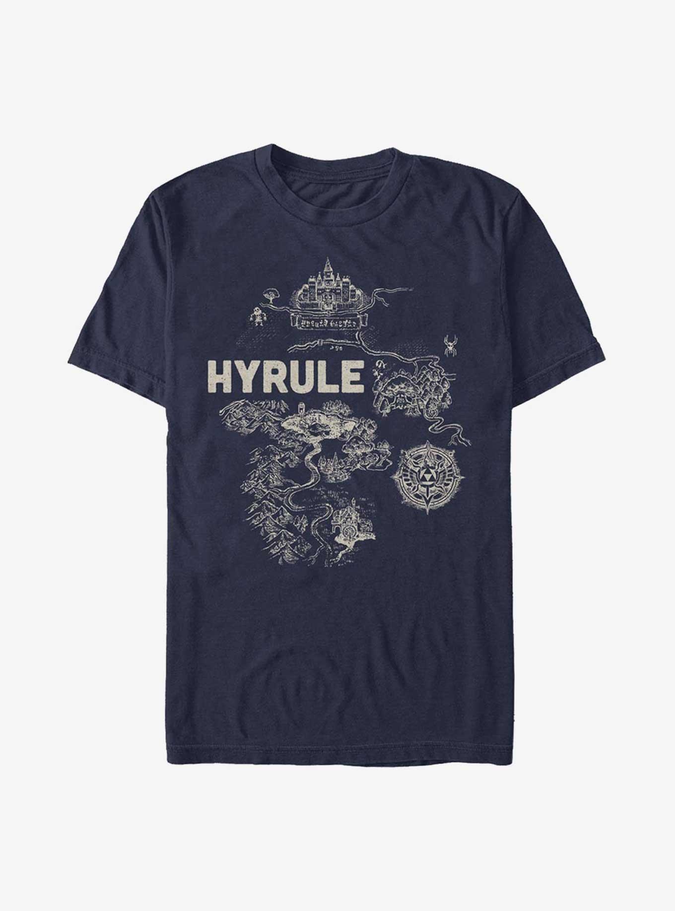 Nintendo The Legend Of Zelda Hyrule Regional Map T-Shirt, , hi-res