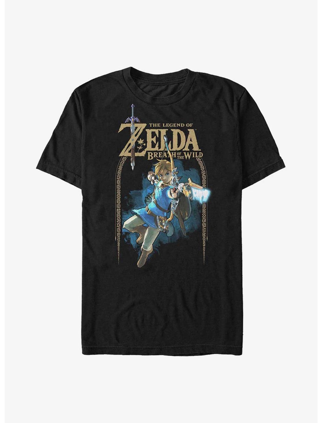 Nintendo The Legend Of Zelda Breath Of The Wild Arch T-Shirt, BLACK, hi-res