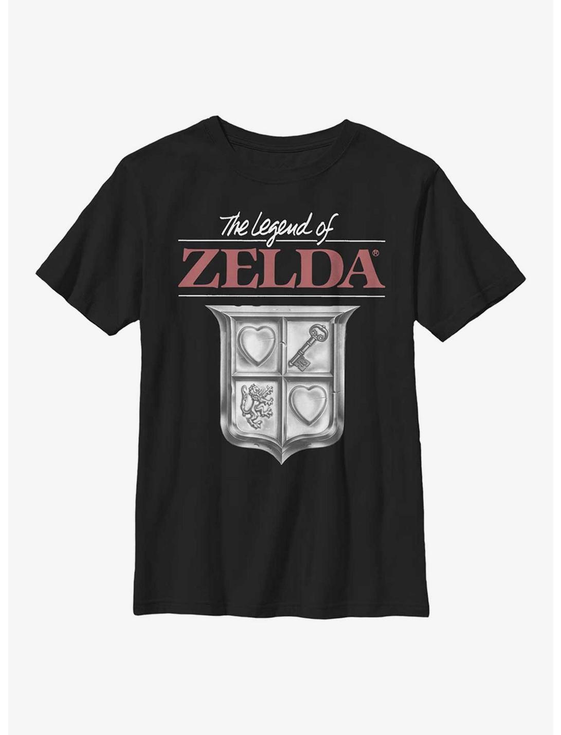 Nintendo The Legend Of Zelda Classic Youth T-Shirt, BLACK, hi-res
