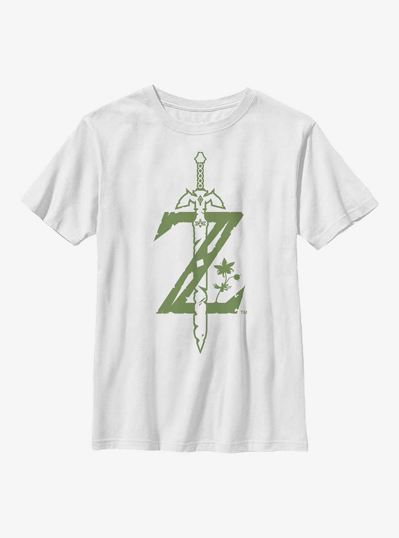 Nintendo The Legend Of Zelda Master Sword Youth T-Shirt, WHITE, hi-res