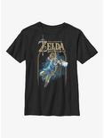 Nintendo The Legend Of Zelda Breath Of The Wild Arch Youth T-Shirt, BLACK, hi-res