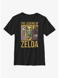 Nintendo The Legend Of Zelda Zelda Trio Youth T-Shirt, BLACK, hi-res