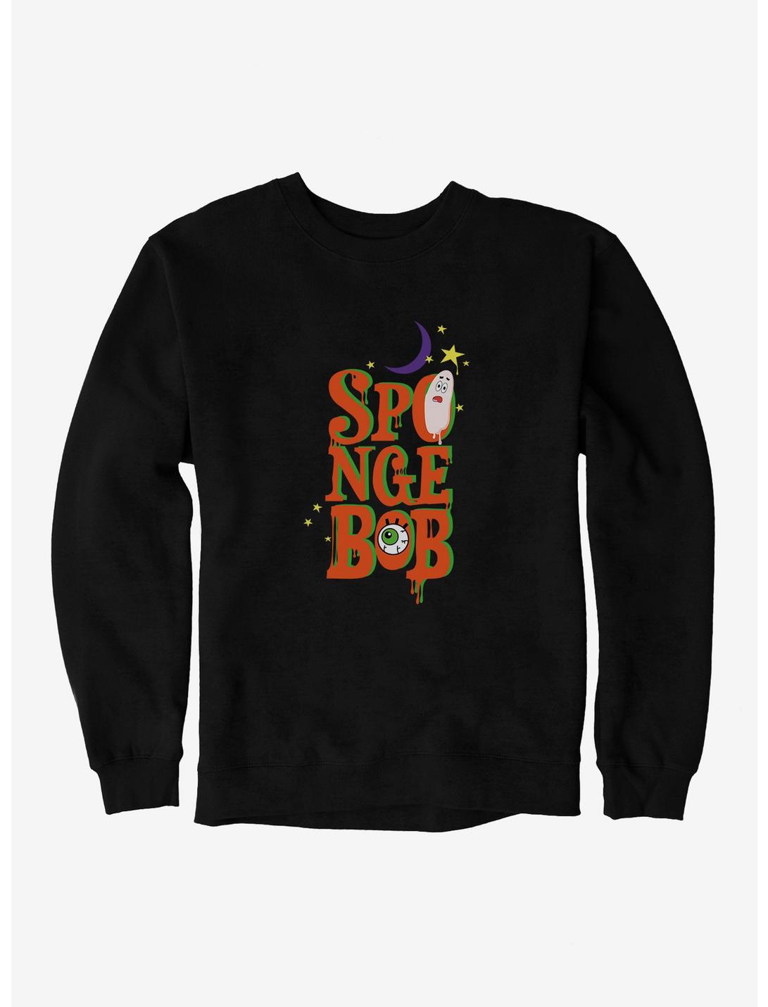 SpongeBob SquarePants Halloween Spooky Font Sweatshirt, , hi-res