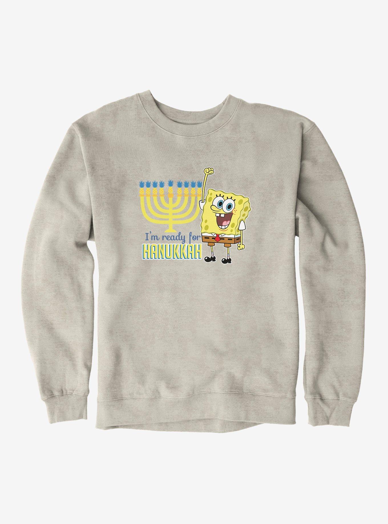 SpongeBob SquarePants I'm Ready For Hanukkah Sweatshirt, , hi-res